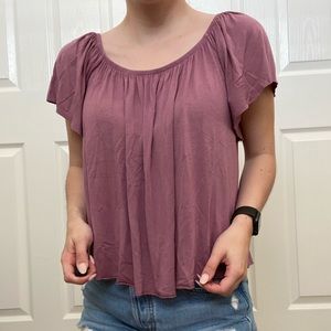 Nordstrom b.p. Purple flowy blouse
